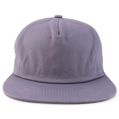 Op maat gemaakte plain 5 panel snapback cap verstelbare ongestructureerde snapback hoed groothandel