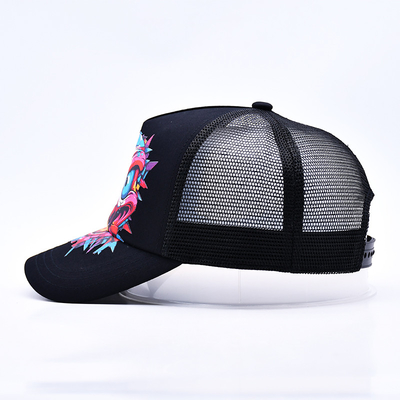 Custom Logo 5 Panel Trucker Cap Groothandel Verstelbare Snapback Trucker Hoed Leverancier