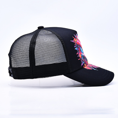 Custom Logo 5 Panel Trucker Cap Groothandel Verstelbare Snapback Trucker Hoed Leverancier