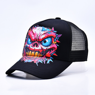 Custom Logo 5 Panel Trucker Cap Groothandel Verstelbare Snapback Trucker Hoed Leverancier