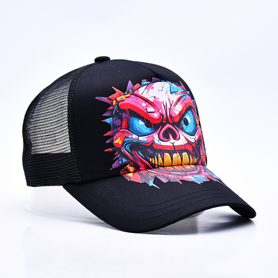 Custom Logo 5 Panel Trucker Cap Groothandel Verstelbare Snapback Trucker Hoed Leverancier