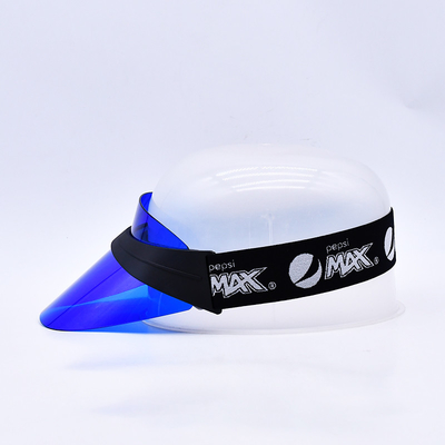 Hoogwaardige PVC-plastic visor caps Custom Transparent Visor Baseball Caps Fabrikanten