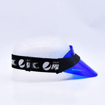 Hoogwaardige PVC-plastic visor caps Custom Transparent Visor Baseball Caps Fabrikanten