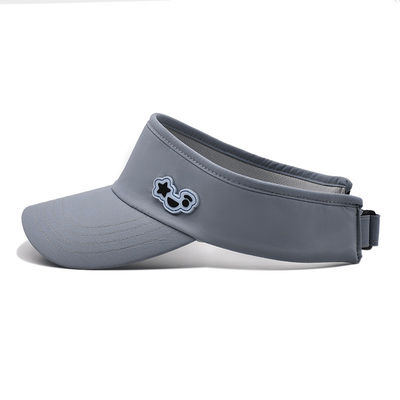 Zomer Outdoor Running Sun Visor Cap Custom Grijs Tennis Visor Hoed voor Golf