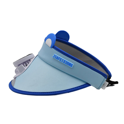 Groothandel Koreaanse Schattige Kleine Beer Kinderen Zonneventilator Hoed Custom Outdoor Jongens Meisjes Zonnebescherming Cartoon Brede Rand Zonnevizier Hoed Cap