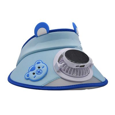 Groothandel Koreaanse Schattige Kleine Beer Kinderen Zonneventilator Hoed Custom Outdoor Jongens Meisjes Zonnebescherming Cartoon Brede Rand Zonnevizier Hoed Cap