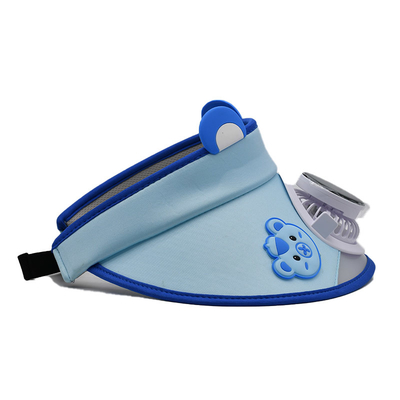 Groothandel Koreaanse Schattige Kleine Beer Kinderen Zonneventilator Hoed Custom Outdoor Jongens Meisjes Zonnebescherming Cartoon Brede Rand Zonnevizier Hoed Cap