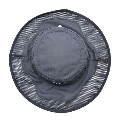 Hoogwaardige op maat geborduurde gedrukte zonnebril emmer duikpetten grote rand vispet