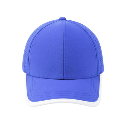 Hoogwaardige 6-paneels mesh ademende pet Baseball Cap Custom Logo Laser Blanco Baseball Hat