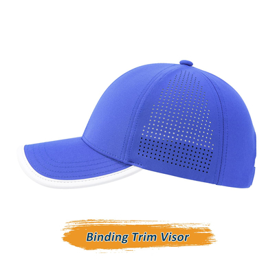 Hoogwaardige 6-paneels mesh ademende pet Baseball Cap Custom Logo Laser Blanco Baseball Hat