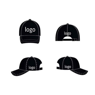 Groothandel Custom Logo Zuur Wassen Katoen Vintage Papa Hoed Verstelbare Denim Sport Gewassen Zwarte Baseball Cap