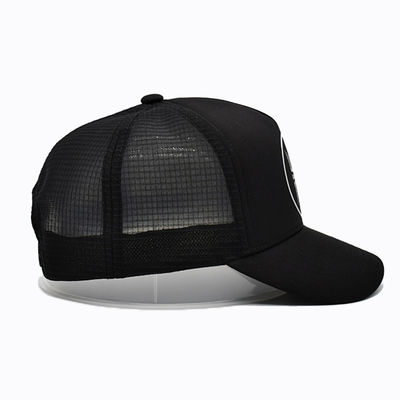 Zwarte Sublimatie Vijf Paneel Trucker Pet Custom Fashion Mesh Snapback 5 Paneel Trucker Cap