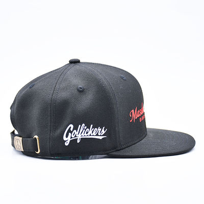 Geborduurde Logo Flat Brim Sport Hip Hop Snapback Pet Baseball Cap voor Heren