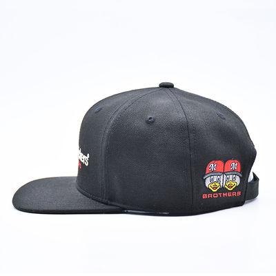 Geborduurde Logo Flat Brim Sport Hip Hop Snapback Pet Baseball Cap voor Heren