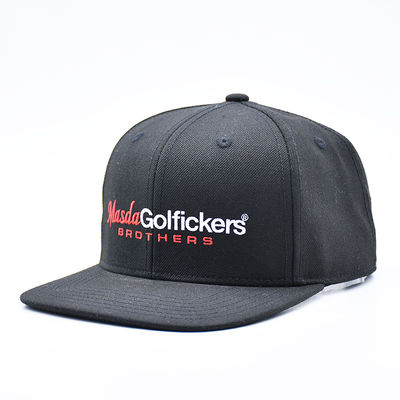 Geborduurde Logo Flat Brim Sport Hip Hop Snapback Pet Baseball Cap voor Heren