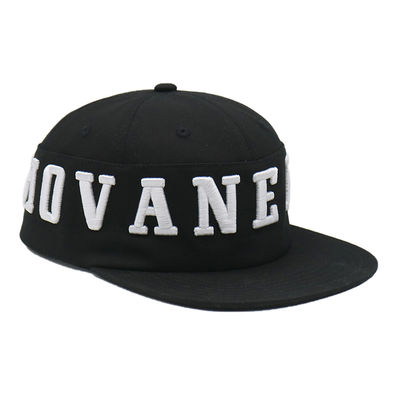 Hoge Kwaliteit 6 Paneel Platte Rand Hip Hop Cap Snapback Pet Aangepaste 3D Geborduurde Snapback Pet Leverancier