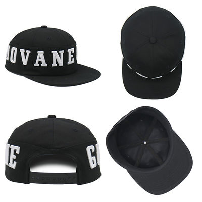 Hoge Kwaliteit 6 Paneel Platte Rand Hip Hop Cap Snapback Pet Aangepaste 3D Geborduurde Snapback Pet Leverancier
