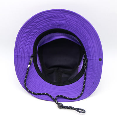 Paarse Emmerhoed Fabrikant Aangepaste Borduurlogo Comfortabel Outdoor Design Katoenen Emmerhoed