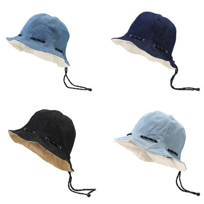 Warm verkoop Visserhoed Groothandel Lente- en zomerkleding in zak omdraaien Katoen volwassen Unisex eenvoudige omkeerbare emmerhoeden