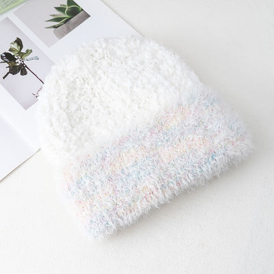 Custom Beanies with Logo Wholesale Winter Fur Material Beanie Hat Manufacturers