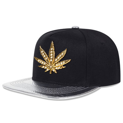 Nieuwe volwassenen 6 paneel snapback cap Custom twee-ton platte rand snapback cap