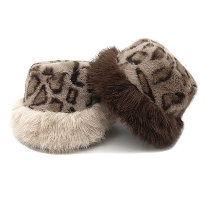Winter Bucket Hat Women's Fashion Panama Warm Hats Female Vintage Faux Fur Fisherman Cap Hats For Women