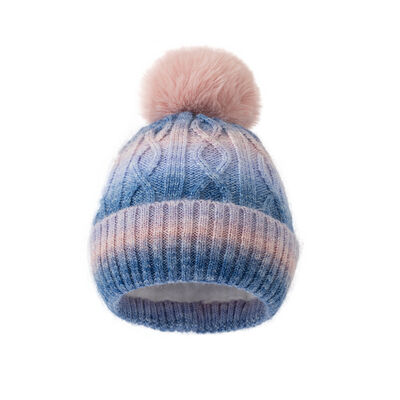 OEM gebreide bonnetjes hoeden Acryl polyester wol Merino stijl bonnet aanpasbaar Warm Comfortabel winter hoofdstuk