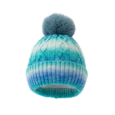 OEM gebreide bonnetjes hoeden Acryl polyester wol Merino stijl bonnet aanpasbaar Warm Comfortabel winter hoofdstuk