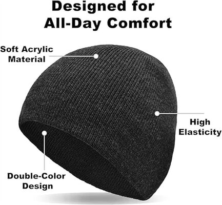Customise Knit Beanie Hats Offering Adult Hat Circumference OEM OEM Services Ideaal voor retail distributie en marketing