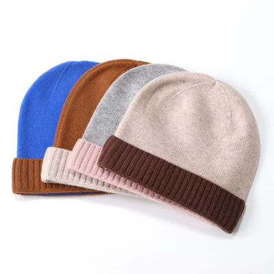 Professionele Beanie-fabrikant Nieuw Design Custom Beanie Hoed Warm Cotton Manschet Winterhoeden met Logo