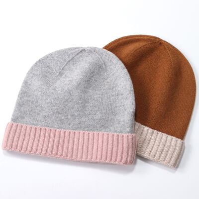 Professionele Beanie-fabrikant Nieuw Design Custom Beanie Hoed Warm Cotton Manschet Winterhoeden met Logo