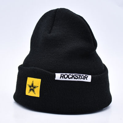Designers Streetwear Custom Logo Winter Visser Gorras Zwarte bonen Hoeden met Custom logo Borduurwerk
