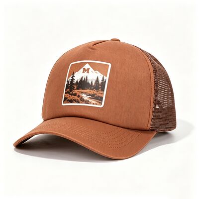 Cotton Sweatband trucker cap met 6 of aangepaste oogleden duurzame mesh panelen verstelbare snapback sluiting perfect voor buiten activiteiten
