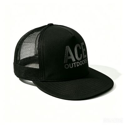 Zeefdruk Logo 5 Panel Trucker Cap Unisex Comfortabele pasvorm Ideaal voor het hele seizoen Verstelbare lichtgewicht hoofddeksels