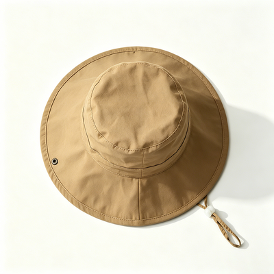Recycling vissen emmer hoed gemaakt van 100% polyester stof lichtgewicht ademend comfortabel buiten zonnebescherming