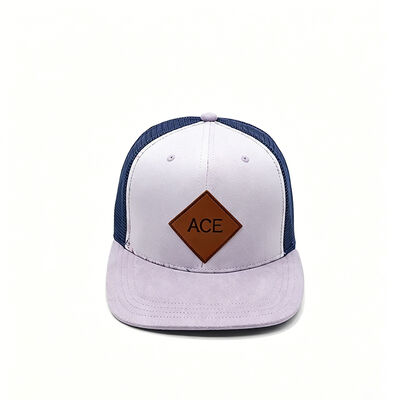 6 Panel Trucker Cap met katoenen zweetband Plastic Snapback sluiting en geconstrueerde vorm voor comfort en duurzaamheid