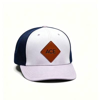 6 Panel Trucker Cap met katoenen zweetband Plastic Snapback sluiting en geconstrueerde vorm voor comfort en duurzaamheid