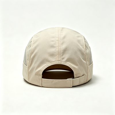 Gebogen Rand 5 Panel Camper Hoed met Contraststiksels Duurzame en Comfortabele Hoofddeksels voor Actieve Levensstijl