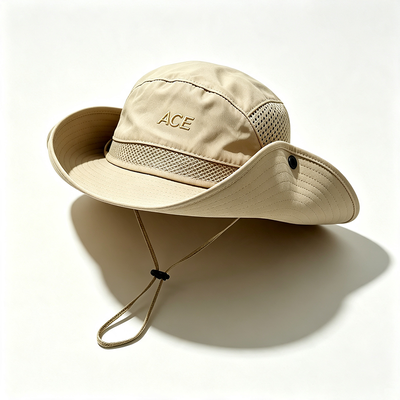 Lightweight Breathable Outdoor Boonie Hat with Wide Brim Sun Protection for Hiking Camping and Fishing