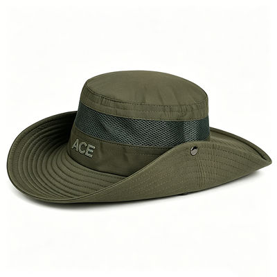 UPF 50 Military Tactical Boonie Hat with 3" Wide Brim and Cotton/Polyester Blend for Outdoor Adventures