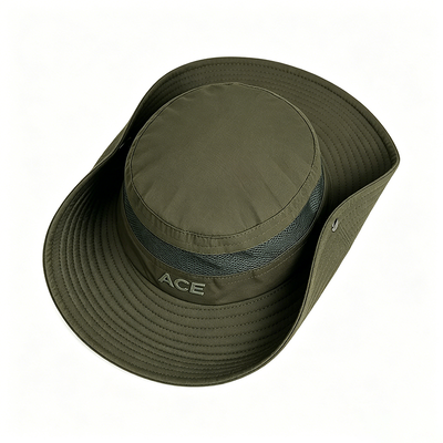 UPF 50 Military Tactical Boonie Hat with 3" Wide Brim and Cotton/Polyester Blend for Outdoor Adventures