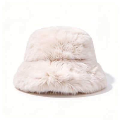 Faux Fur Bucket Hat Soft Plush Fisherman Hat Warm Autumn Winter Hat For Daily Street Outdoor Wear