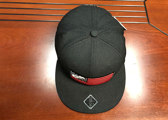 Customized Design black embroidery national flag special plastic buckle eagle Logo Sports Snapback Hats Caps