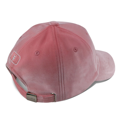 Polyester perzikhuid 6 panel honkbalpet met zelfband