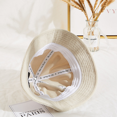BSCI Terry Corduroy Fisherman Bucket Hat Geen Gesp