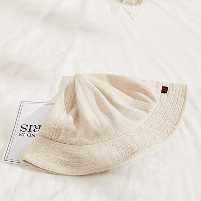 BSCI Terry Corduroy Fisherman Bucket Hat Geen Gesp