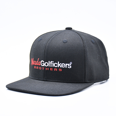 Geborduurde Logo Flat Brim Sport Hip Hop Snapback Pet Baseball Cap voor Heren
