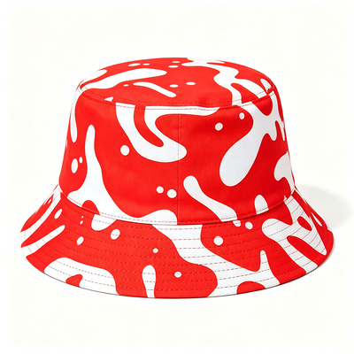 100% polyester voering brede rand vissers bucket hat met one size kroon voor vissen en buitenactiviteiten