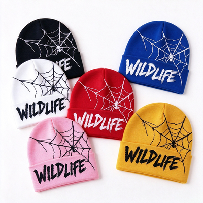 Wildlife Spinnenweb Muts Gemaakt voor Street Style Zachte Warme Hoofddeksels Bieden Comfort en Duurzaamheid